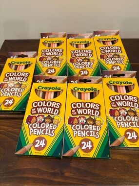 Lot Of 7 Crayola • Colors of the World Pencils 24pc  Multicultural/Diversity